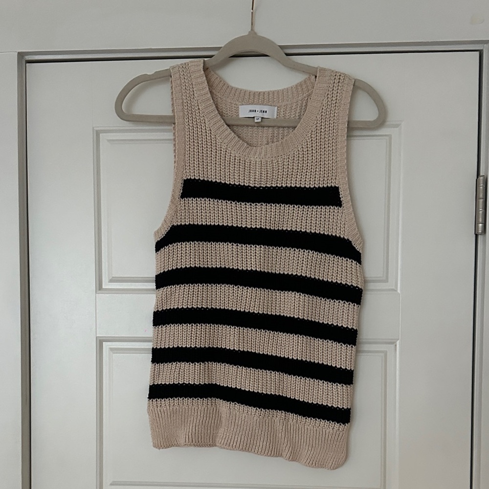 John + Jenn Striped top